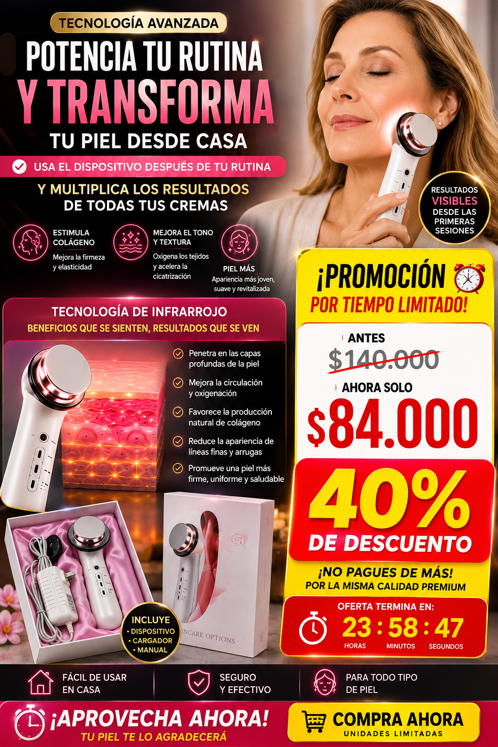 Moldeador Ultrasónico 5 en 1